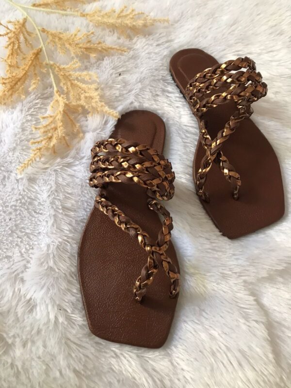 Brown Detailed Sandals