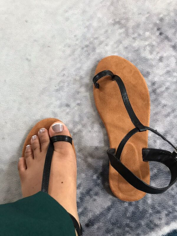 Black Thong Sandals - Image 2