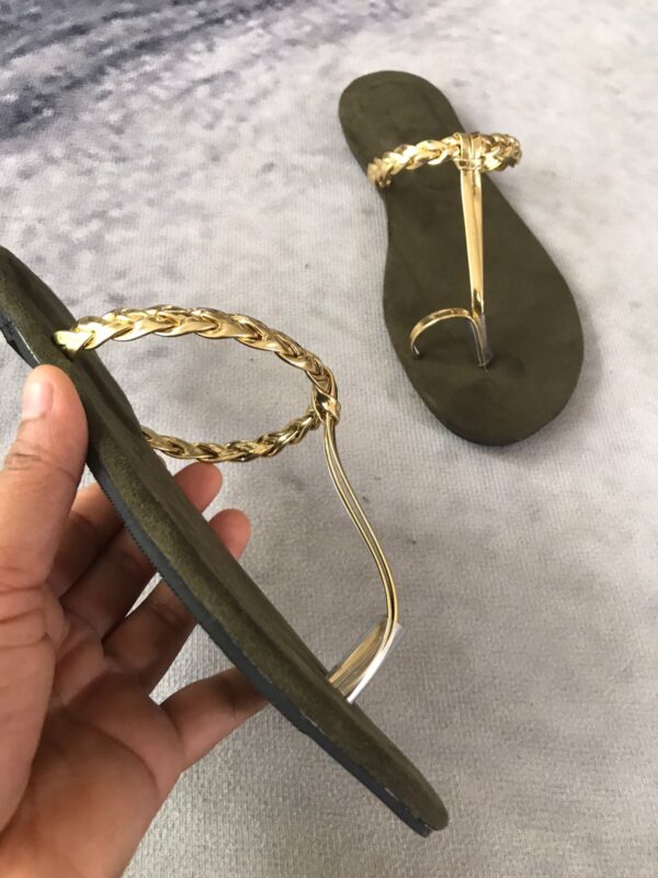 Gold Braided Flat - Image 2