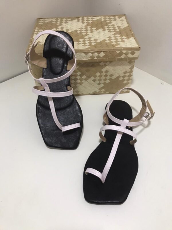 White T-Trap Sandals - Image 2