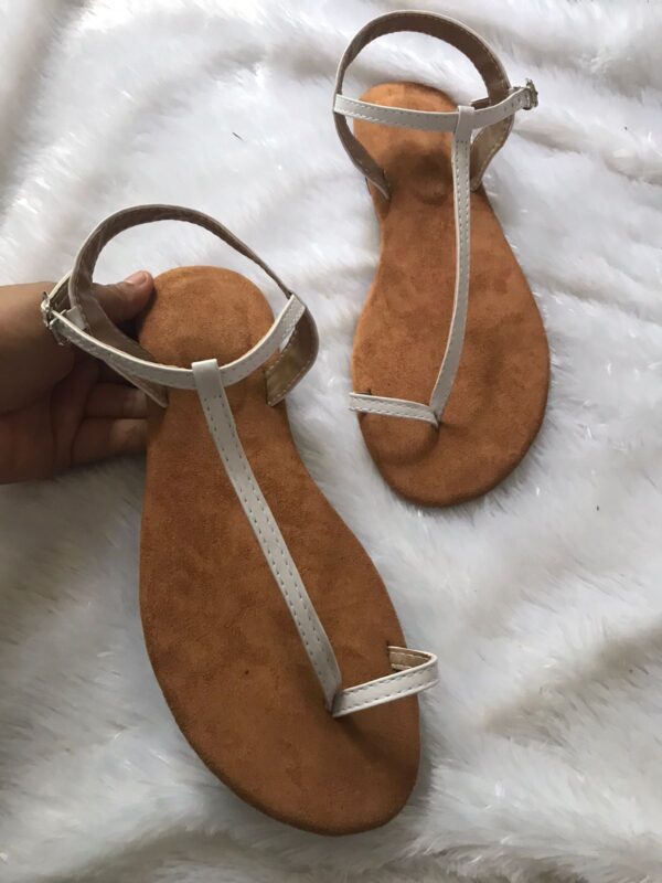 White Thong Sandals