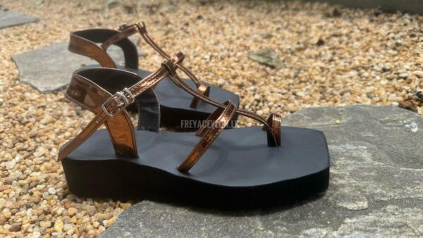 Dark copper gladiator wedges - Image 2
