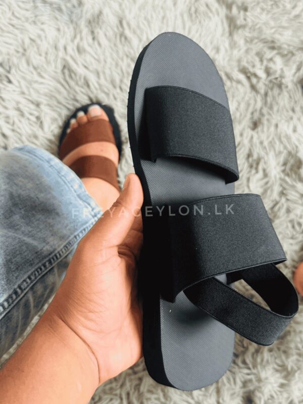 Full elastic wide strap mini wedge - Image 5