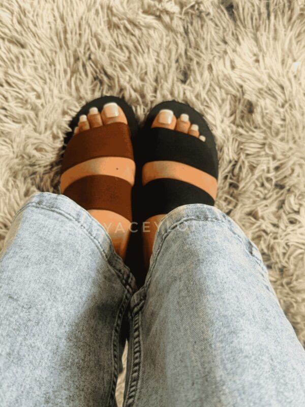 Full elastic wide strap mini wedge - Image 6